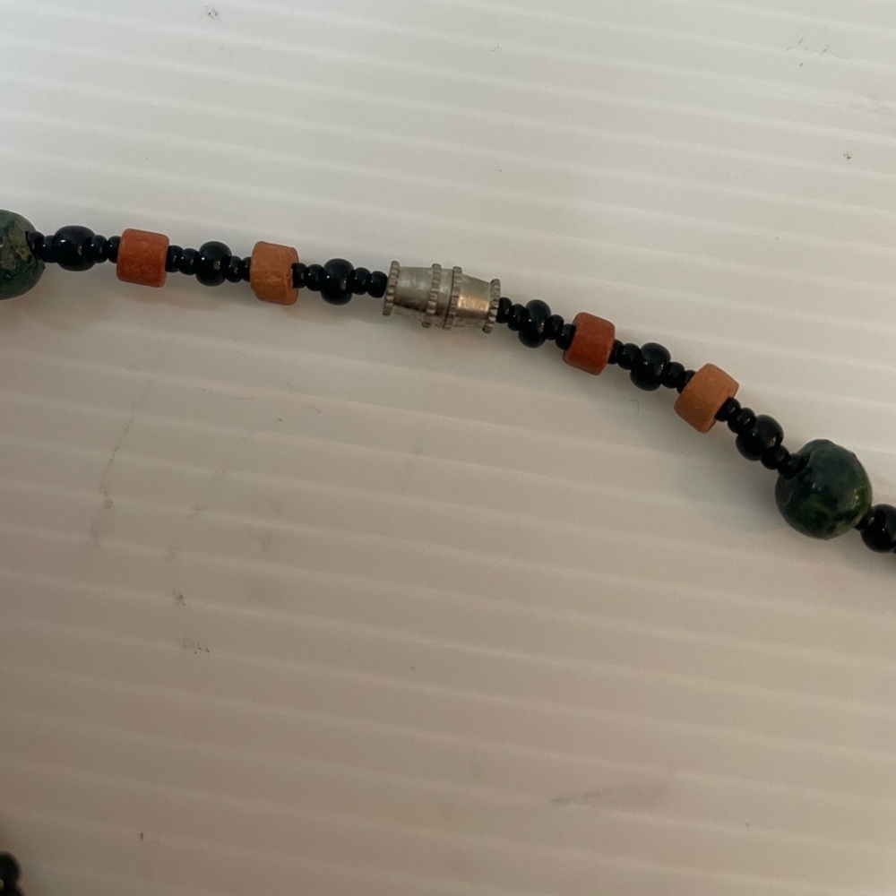 Necklace With Wood Beads & Colorful Wooden Painted Fish Novelty - Picture 3 of 4